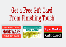 get a free gift card from finishing touch